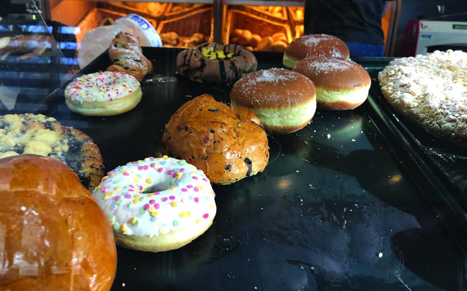 Cafe Hinz in Kaiserslautern, Germany, offers an assortment of sweet baked goods in addition to a sit-down breakfast.