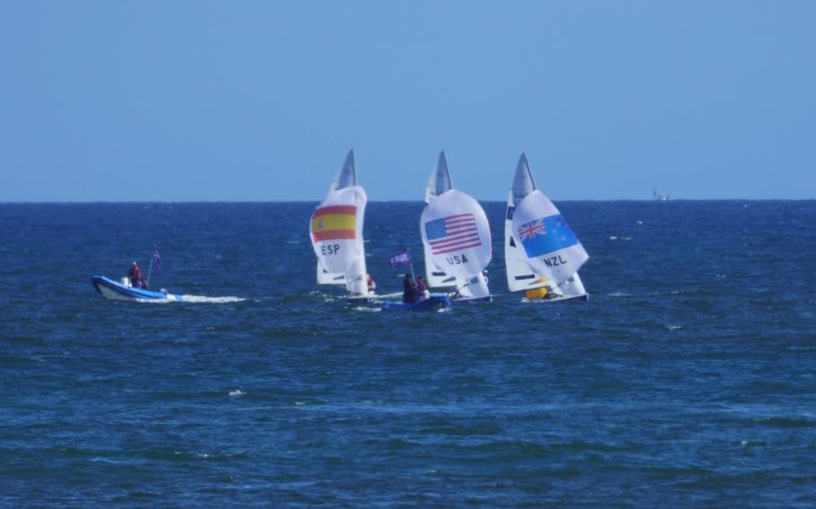 After their final race Wednesday, Aug. 4, 2021, the American women were ranked 12th out of 21 crews who sailed multiple races over a course near Enoshima, Japan.