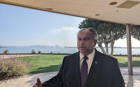 An alleged campaign by Chinese state-sponsored hackers on targets in the U.S. and Guam has raised fears that Beijing is preparing to disrupt communications in the Pacific in the event of a conflict. While the identities of most of the hacking victims remains unknown, U.S. Navy Secretary Carlos Del Toro, pictured above, told CNBC on Thursday, May 25, 2023, that the Navy was impacted by the intrusions. (Andrew Dyer/The San Diego Union-Tribune/TNS)
