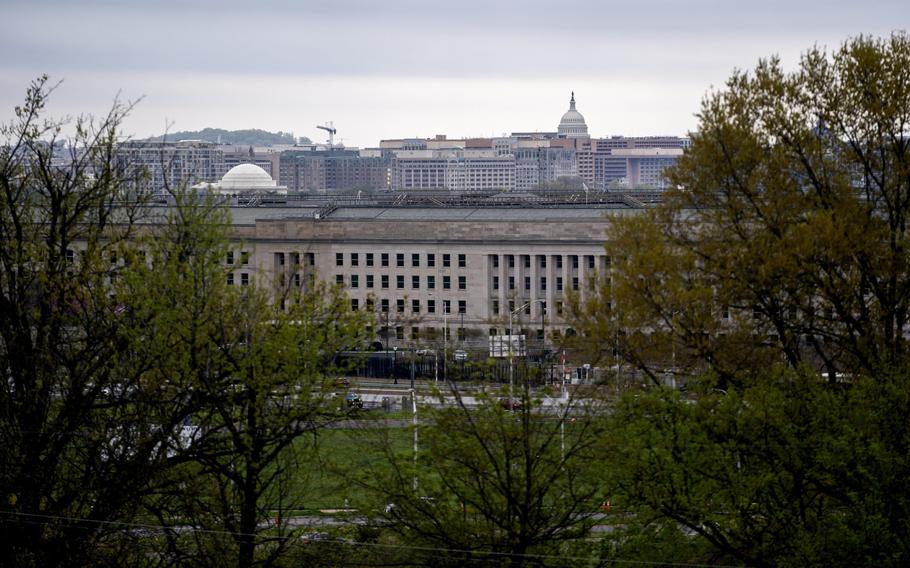The Pentagon in Arlington, Va., on April 9, 2021. 