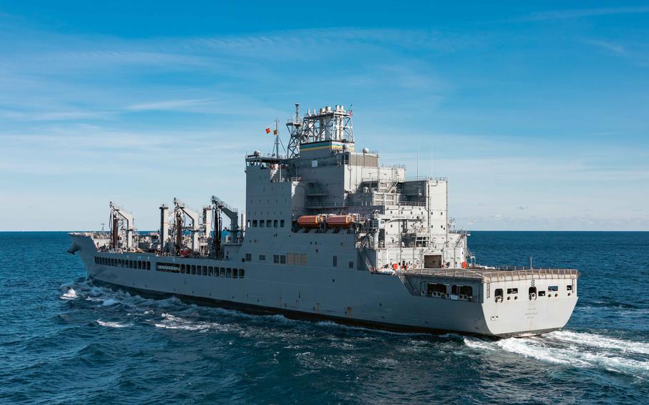 USNS Harvey Milk at sea.