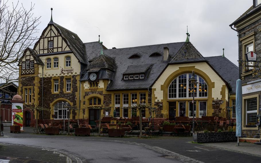 A former train station, now a brewpub in Bernkastel-Kues, Germany.