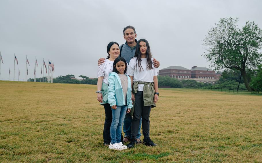 "I think we're all kind of in a mush. We don't know who has it," said Issara Tak, who was visiting the National Mall from California with his family.