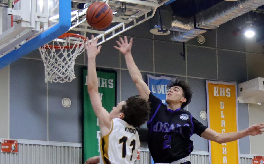 M.J. Siebert plays basketball.