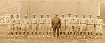 Rube Foster while managing the 1916 Chicago American Giants. Foster was the first president of the Negro National League, one of the several Negro Leagues that are the focus of Sam Pollard’s new documentary “The League.”