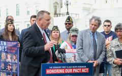Veteran advocates joined Sen. Jon Tester, D-Mont., chairman of the Senate Committee on Veterans’ Affairs, and Sen. Sherrod Brown, D-Ohio, on Tuesday to push for the Senate to pass the Sergeant First Class Heath Robinson Honoring Our Promise to Address Comprehensive Toxics Act of 2022, also known as the PACT Act. The bill would expand eligibility for health care and benefits to all veterans exposed to burn pits and other toxins.