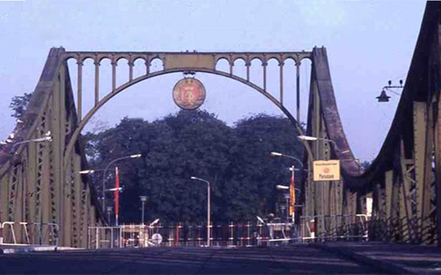 
A Soviet checkpoint can be seen on the right hand side of Glienicke Bridge in this undated photo taken during retired U.S. Air Force Col. James Tonge's tenure with the USMLM.