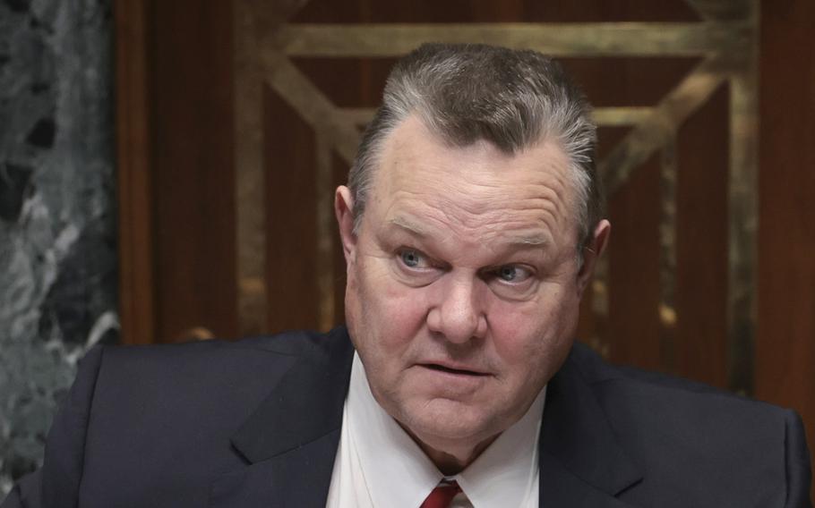 Committee Chairman Sen. Jon Tester, D-Mont., attends a Senate hearing on Capitol Hill in Washington, D.C. on Feb. 9, 2023, to discuss China’s high altitude balloon surveillance efforts against the United States.