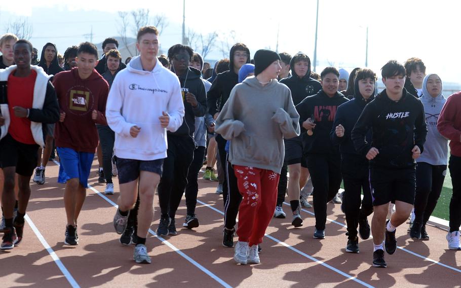 Humphreys' track and field team is a vast group but with a small core of veterans and past champions. It's a question, new coach Mark Tyler says, how quickly they will grow to reach the same level they did in 2019 when the Blackhawks won the Far East Division I overall school championship.