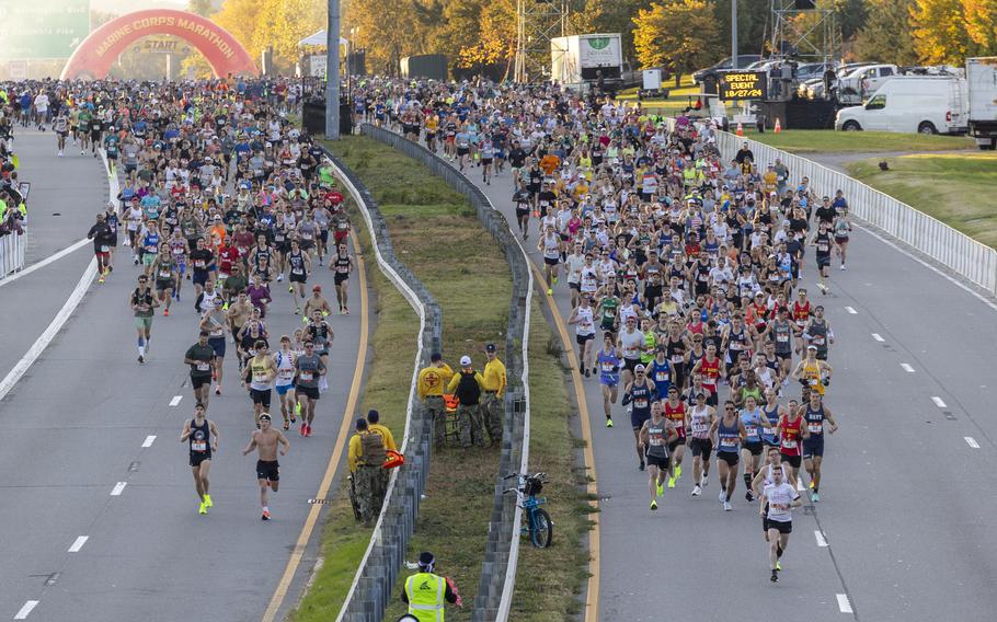 Marine wins the 49th annual Marine Corps Marathon for the second time