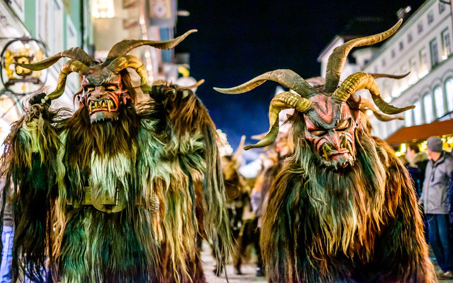Krampus folk figures are set to make their way through the streets of Munich on Dec. 10.