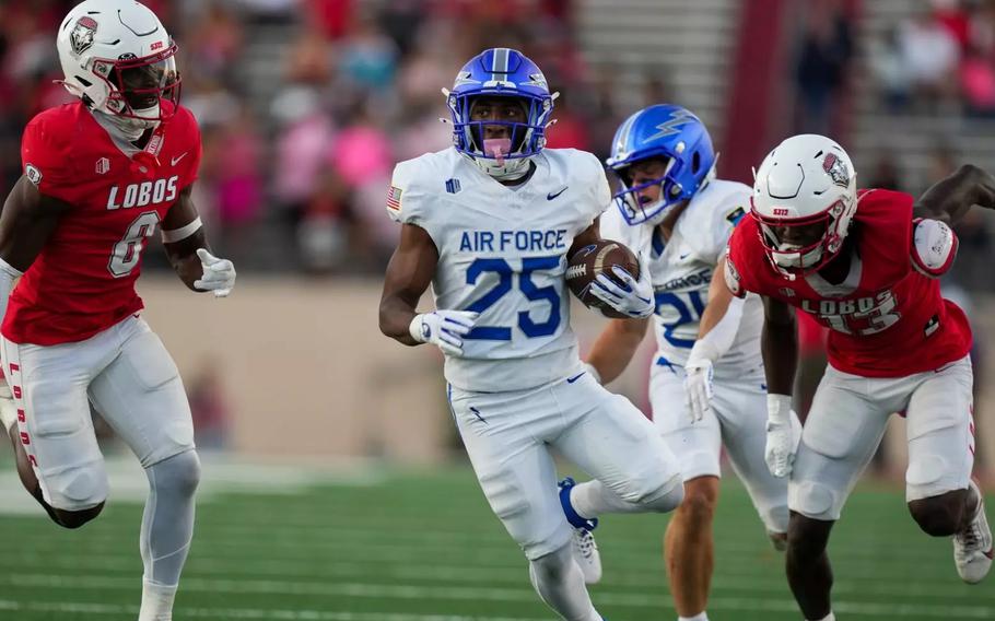The Air Force Falcons face off against New Mexico, Oct. 12, 2024. 