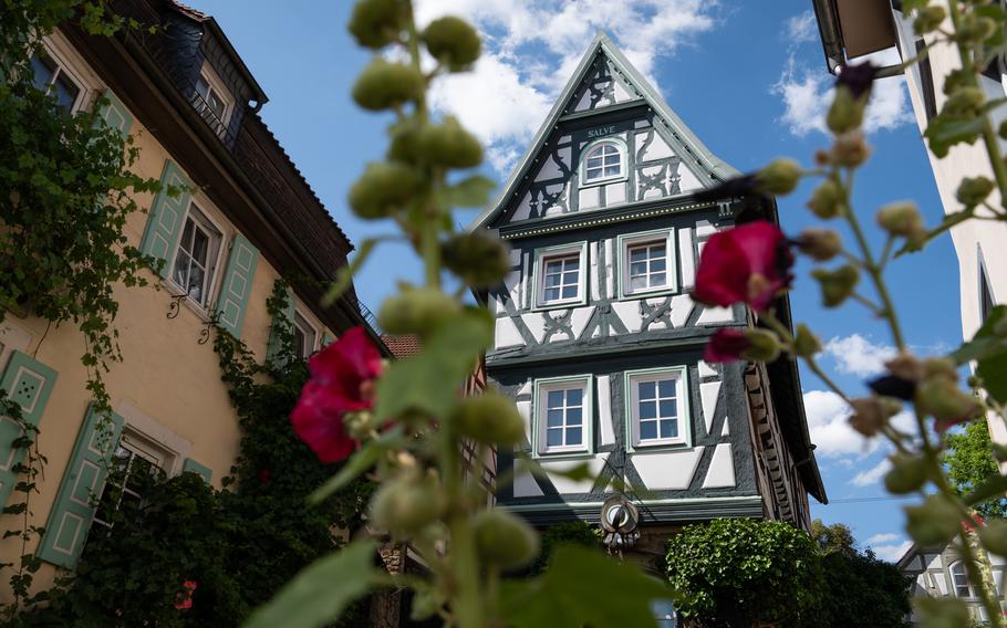 An old house in Bad Wimpfen, Germany. During a visit to the town in 1878, Mark Twain said, “it had queer houses 500 years old in it.” 