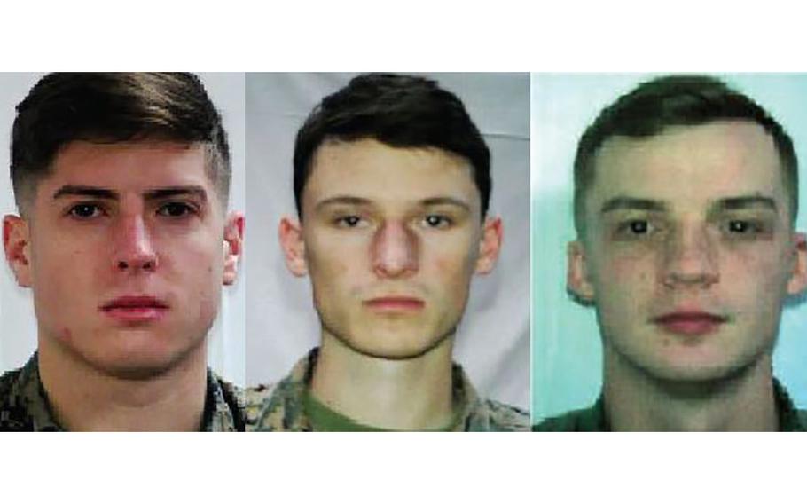 Three active-duty Marines — Sgt. Dodge Dale Hellonen, Cpl. Micah Coomer and Sgt. Joshua Abate — were arrested this week on charges they illegally entered the U.S. Capitol during the Jan. 6 riot more than two years ago, according to federal court documents.