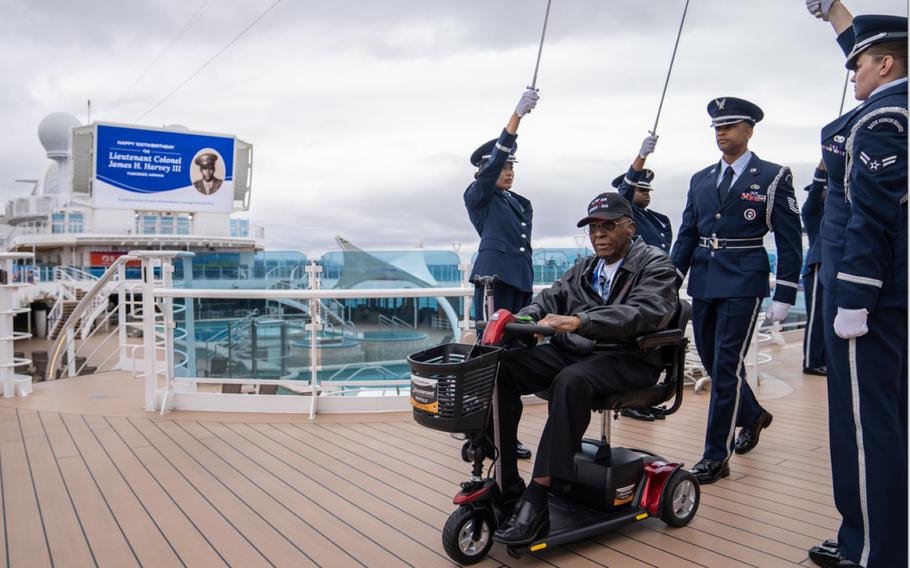 Princess Cruises welcomed one of the few surviving Tuskegee Airmen, retired United States Army Air Corps and Air Force officer (USAF) Lt. Col. James H. Harvey III, onboard Discovery Princess in Seattle to celebrate his 100th birthday.