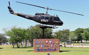 William Brassfield, a retired Air Force master sergeant, was recalled to active duty to face a court-martial at Fort Novosel, Ala., shown here. He pleaded guilty May 30, 2025, to raping three children between 1989 and 2008 and was sentenced by a military judge to eight years in prison.