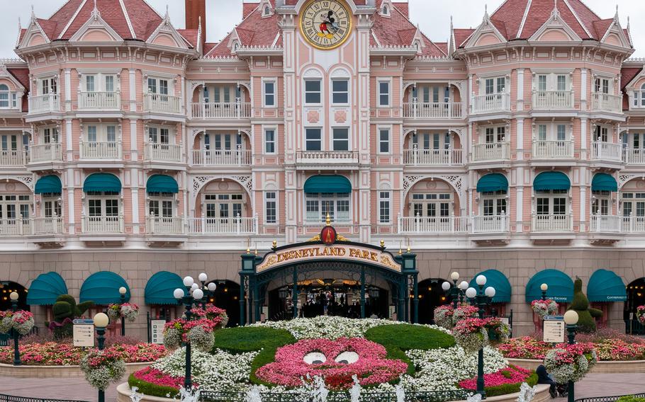 Baumholder and Kaiserslautern Outdoor Recreation offices plan a trip July 27 to Disneyland Paris. Shown: the entrance to the park.