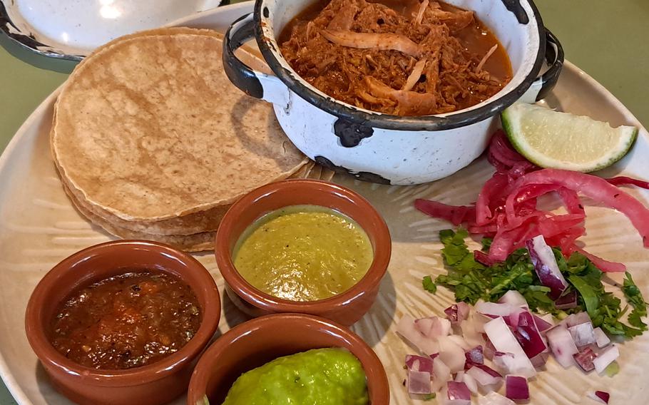The pulled pork cochinita pibil at El Pacifico in Frankfurt 