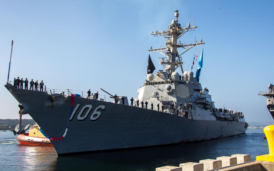 USS Stockdale pulls into homeport