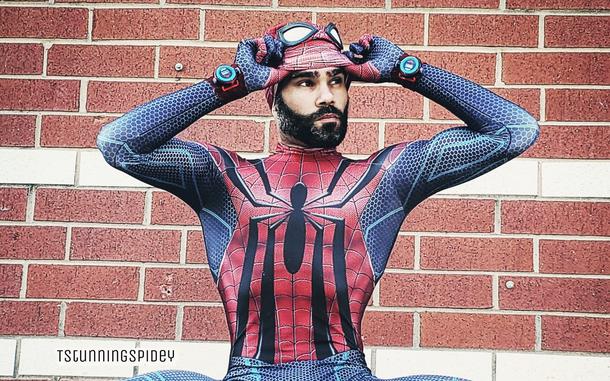 Tyler Scott Hoover, a professional Spider-Man cosplayer and model, is pictured in the classic costume of the Marvel comic superhero. In August 2022, as the iconic character marks 60 years in the vast, imaginative world of comic books, movies and merchandise, fans like Hoover reflect on Spider-Man’s appeal across race, gender and nationality. 