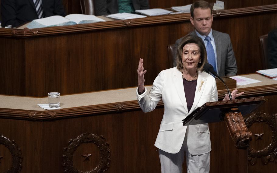 House Speaker Nancy Pelosi, D-Calif., announced Thursday she wouldn’t seek a leadership role next term. 