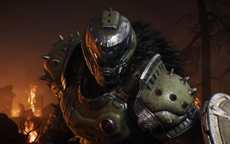 Doom: The Dark Ages chronicles the ancient history of the Doom Guy, the iconic and founding character of first-person shooting games. 