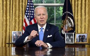 President Joe Biden addresses the nation on the budget deal that lifts the federal debt limit and averts a U.S. government default, from the Oval Office of the White House in Washington, Friday, June 2, 2023.