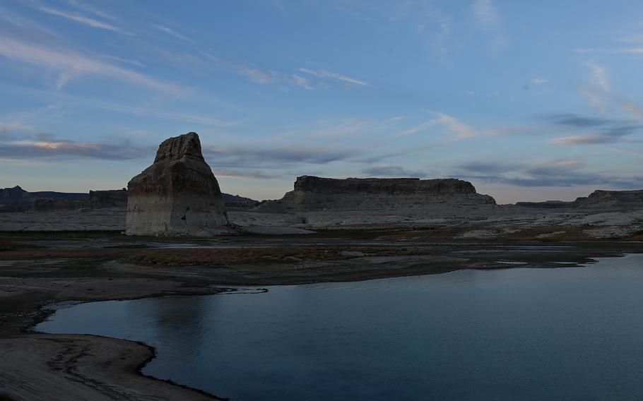 A parched area of Lake Powell is seen near Lone Rock in Big Water, Utah, in October.