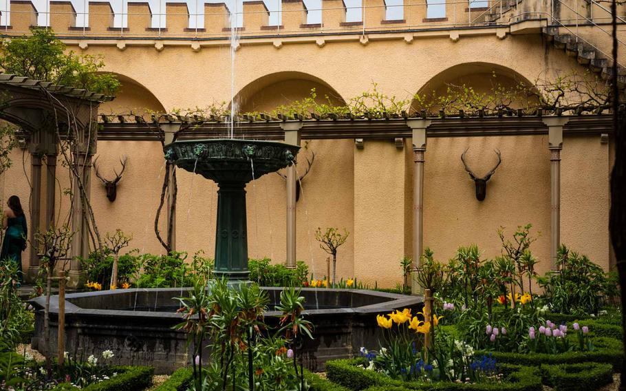 The pergola garden is one of the standout features at Schloss Stolzenfels in Koblenz, Germany.