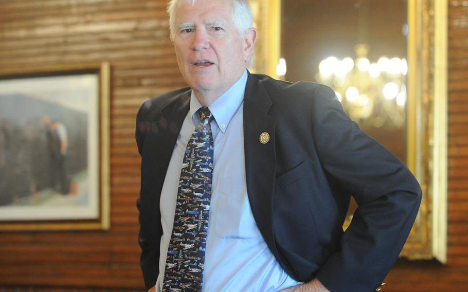 U.S. Rep. Mo Brooks, R-Huntsville, speaks during a breakfast on Thursday, June 10, 2021, at the Gift Horse Restaurant in Foley, Ala. While there was no indication the  rally at the USS Alabama Battleship Memorial Park was being held to support a political candidate, former President Donald Trump has already endorsed Brooks in the 2022 U.S. Senate race to replace retiring Senator Richard Shelby.