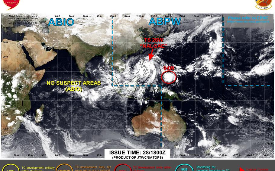 Update 4: Nalgae heading across south-central Luzon, appears as if it might remain in South China Sea.