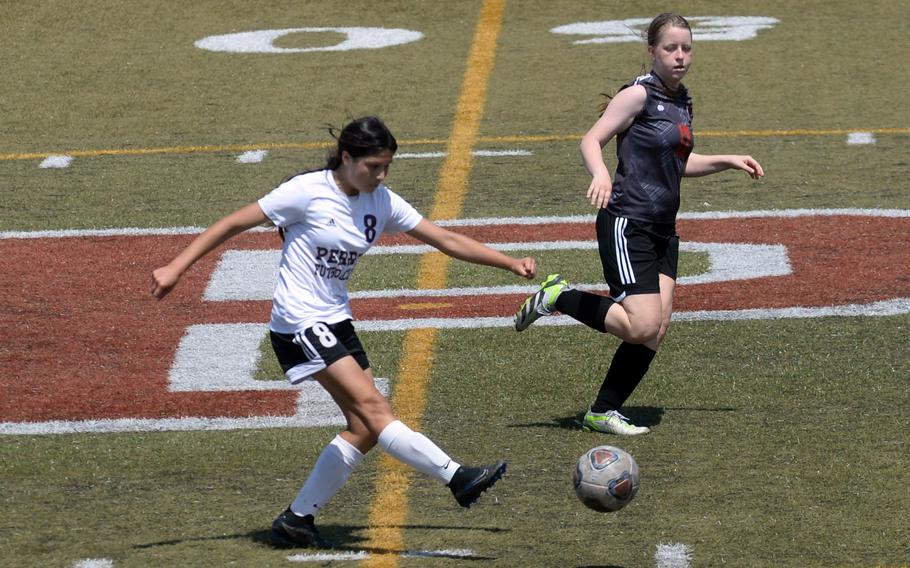 Freshman Leilani Zuniga  leads Matthew C. Perry with 13 goals heading into the Far East D-II girls tournament.