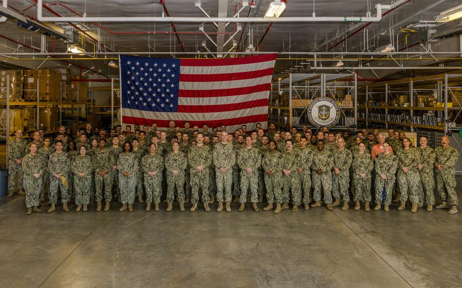 Explosive Ordnance Disposal Expeditionary Support Unit 2 (EODESU 2) was presented the Battle Efficiency, or Battle “E”, Award for fiscal year 2023 during a ceremony held at EODESU 2 on Monday, Feb. 5, 2024. The battle “E” award is awarded annually to a select number of commands within Navy Expeditionary Combat Command (NECC) that display outstanding readiness and efficiency throughout the previous year.