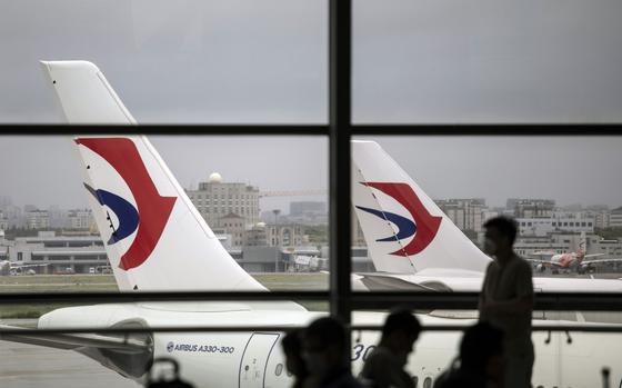 China Eastern Airlines Corp. aircraft at the Hongqiao International Airport in Shanghai, China, on Monday, Sept. 5, 2022. China remains almost completely isolated from the rest of the world as it adheres to its strict Covid Zero policy, with flights in and out of Asia's biggest economy even fewer than when the first cases of the virus were discovered in Wuhan in early 2020. MUST CREDIT: Bloomberg photo by Qilai Shen