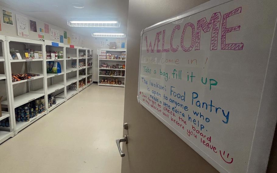 An expanded food pantry opened its doors in November at Marine Corps Air Station Iwakuni, Japan.