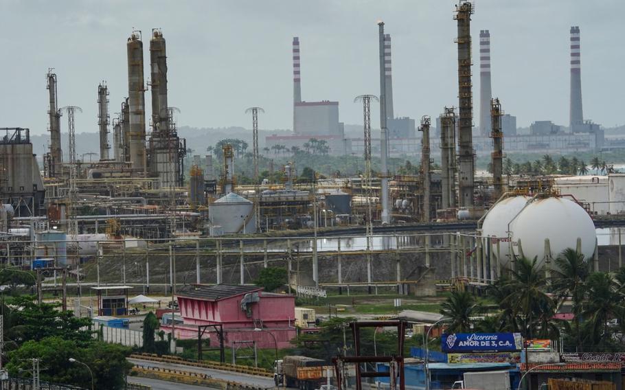 The Petroleos de Venezuela El Palito refinery in El Palito, Venezuela, on March 9, 2022. 