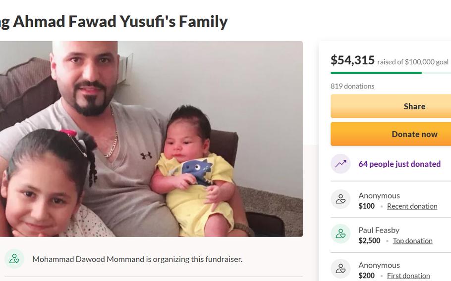 Ahmad Yusufi, 31, was shot and killed last month in San Francisco while driving for Uber and Lyft. Yusufi had fled Afghanistan, where he had served as an interpreter for the U.S. military for nine years, in 2017 with his family and had hustled to take care of his loved ones.