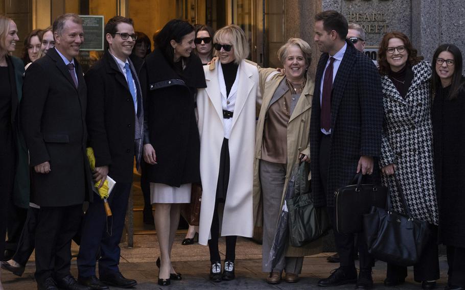 E. Jean Carroll leaves Federal court on Jan 26, 2024 in New York. A jury awarded an additional $83.3 million to Carroll, who says former President Donald Trump damaged her reputation by calling her a liar after she accused him of sexual assault.