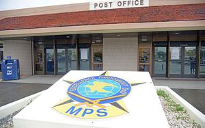The post office at Kadena Air Base, Okinawa, on Thursday, June 9, 2022.
