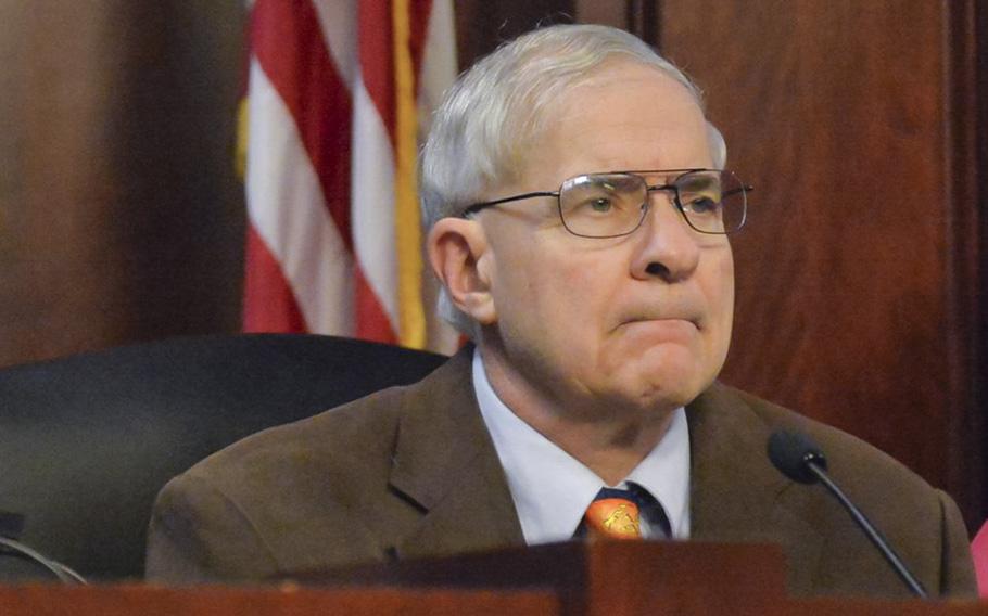 Huntsville City Councilman Bill Kling listens during a discussion at a council meeting on Oct. 24, 2019. Kling has invited President Joe Biden to visit the Rocket City as part of the ongoing effort to ensure Space Command makes its permanent home at Redstone Arsenal.