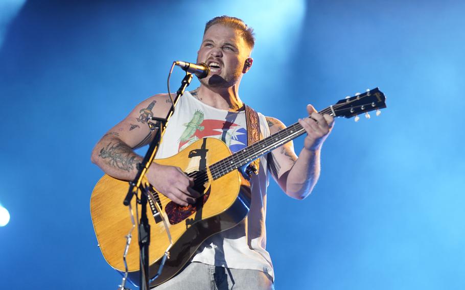 Zach Bryan performs July 13 at the Windy City Smokeout festival in Chicago. Bryan plans to start his “Quittin Time Tour” next March.