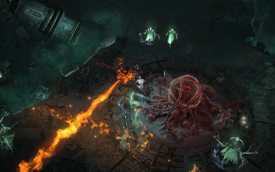 A Rogue defeats an enemy in Diablo IV. 