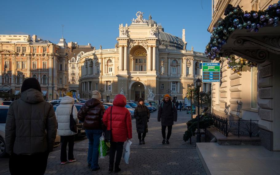 The historic center of Odessa on Jan. 22. 