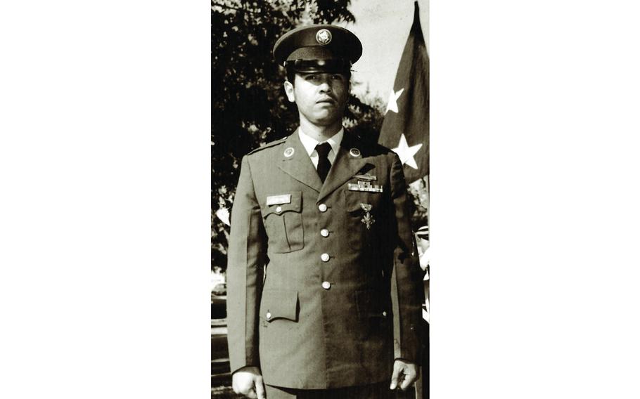 Vietnam War veteran Spc. 4 Santiago J. Erevia, of San Antonio, 101st Airborne Division (Airmobile).