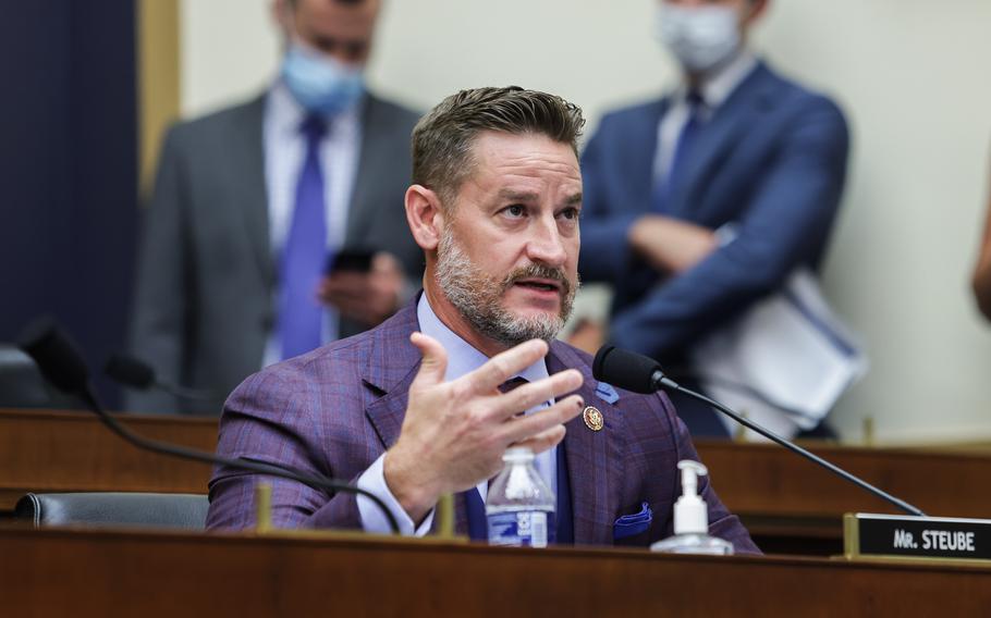 Rep. Greg Steube, R-Fla., speaks during the a House subcommittee hearing in the Rayburn House Office Building on July 29, 2020, on Capitol Hill in Washington, D.C.