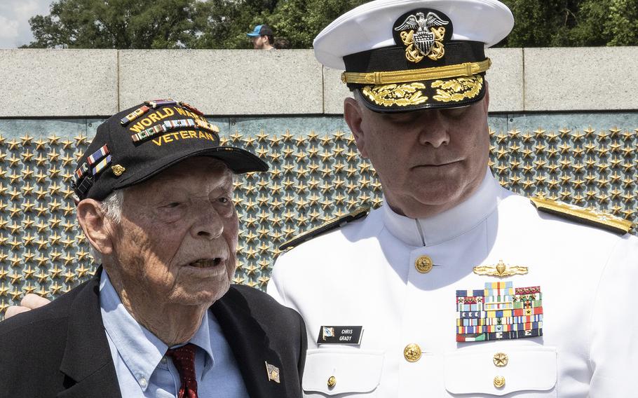The 20th anniversary celebration of the National World War II Memorial in Washington, May 25, 2024.