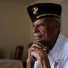 Richard Davis, 97, sits at his home in Sacramento's Pocket-Greenhaven community on Wednesday, May 24, 2023. He's one of the last surviving Montford Point Marines, a Black World War II unit who were the first African Americans to serve in the U.S. Marine Corps. (Paul Kitagaki Jr./The Sacramento Bee/TNS)
