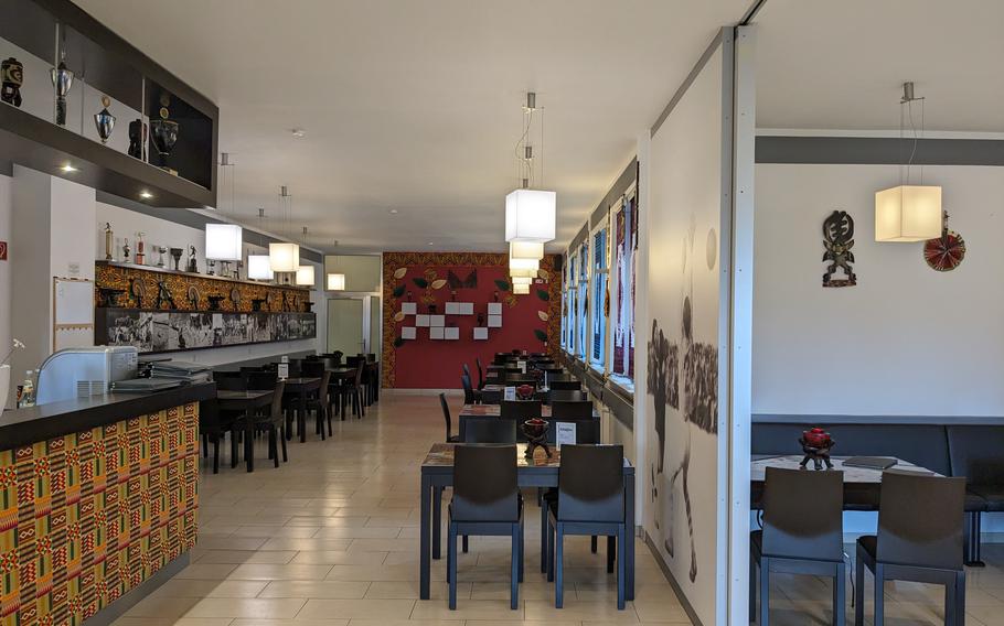 An interior shot of Quagies restaurant in Kaiserslautern, Germany.