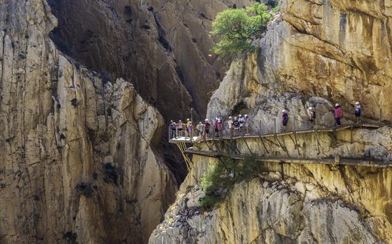 Rota Outdoor Recreation plans a hike along the Caminito del Rey in Malaga, Spain, on Sept. 30.