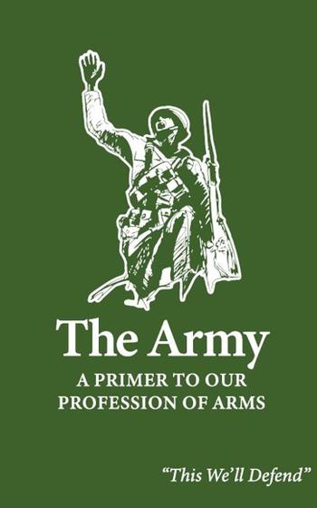 The cover of Army’s field manual.